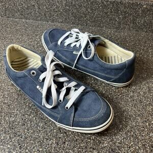 Taos Women's US 11 EU 42 Shoes Sneaker Blue Denim Casual Comfort Low Top Lace Up
